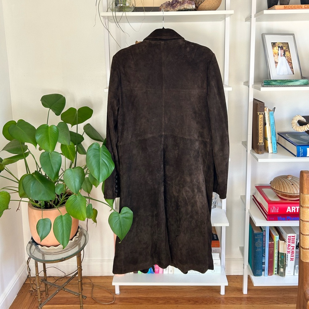 Vintage J. Crew long suede coat - Picture 4 of 4